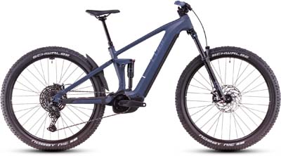 Zu sehen ist ein graues Cube Stereo Hybrid ONE44 Pro E-Bike.