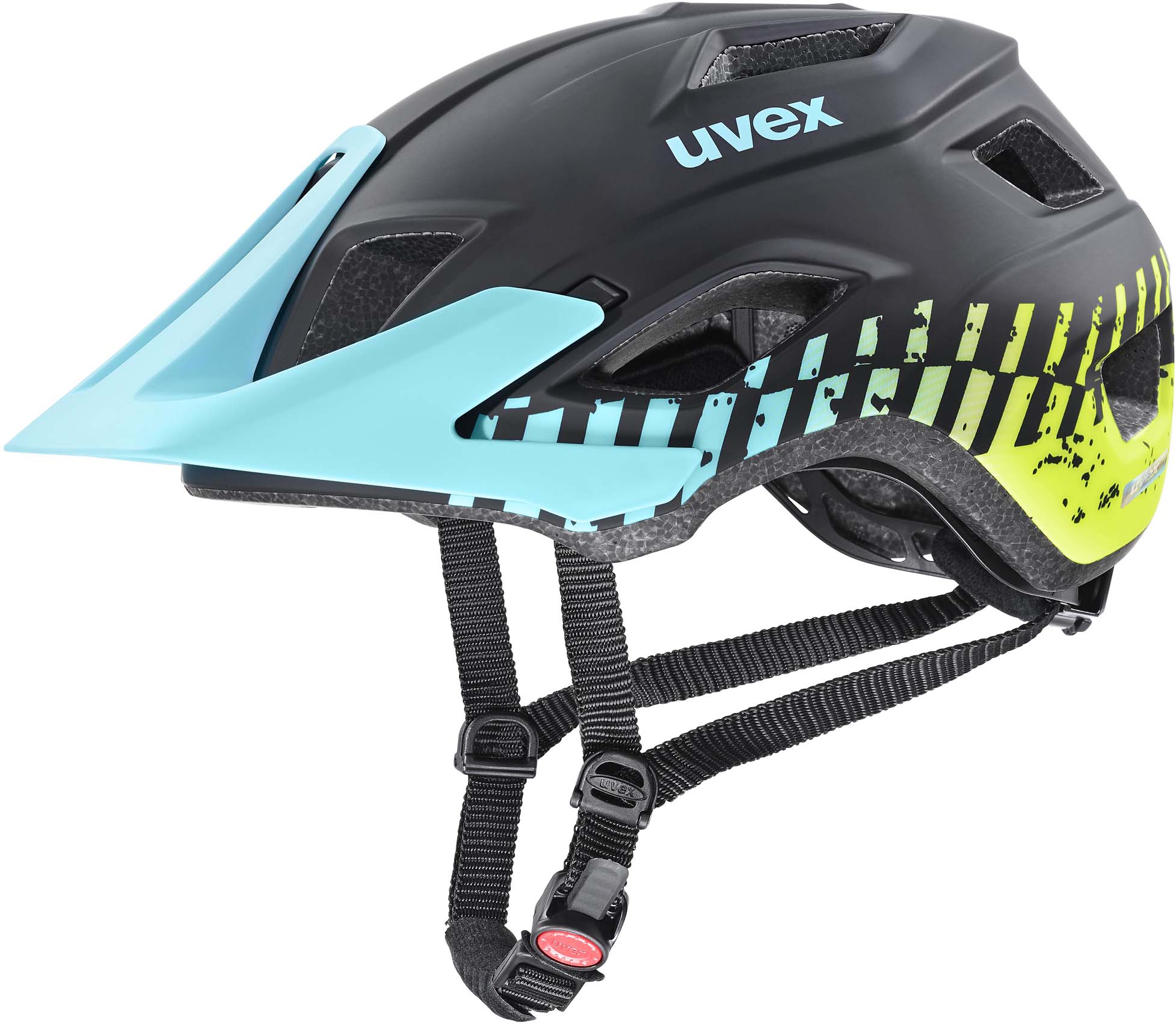 black aqua lime mat