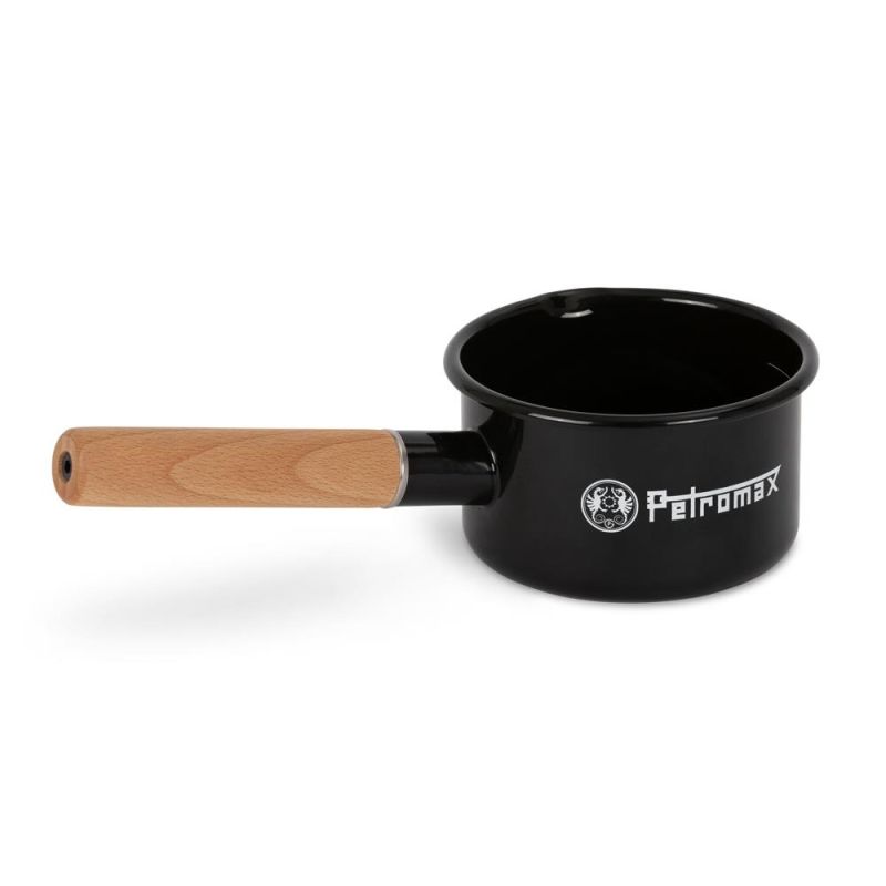 Petromax Emaille Stieltopf schwarz - 0,5 Liter