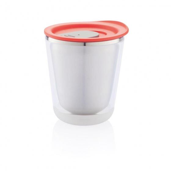 XD Design Thermosbecher Dia, Edelstahl, rot - 200 ml