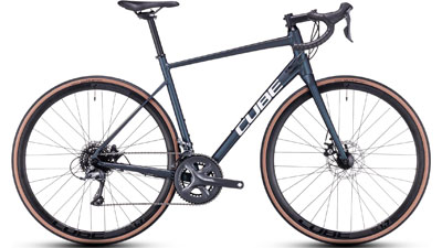 Cube Cross Race Rennrad in Grau.