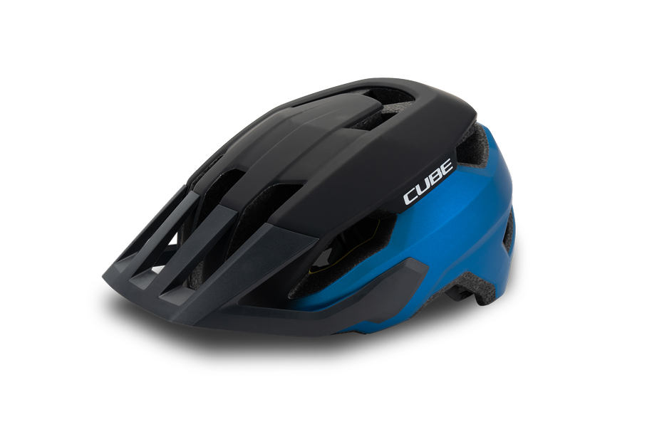 CUBE Helm STRAY X Actionteam - blue n grey