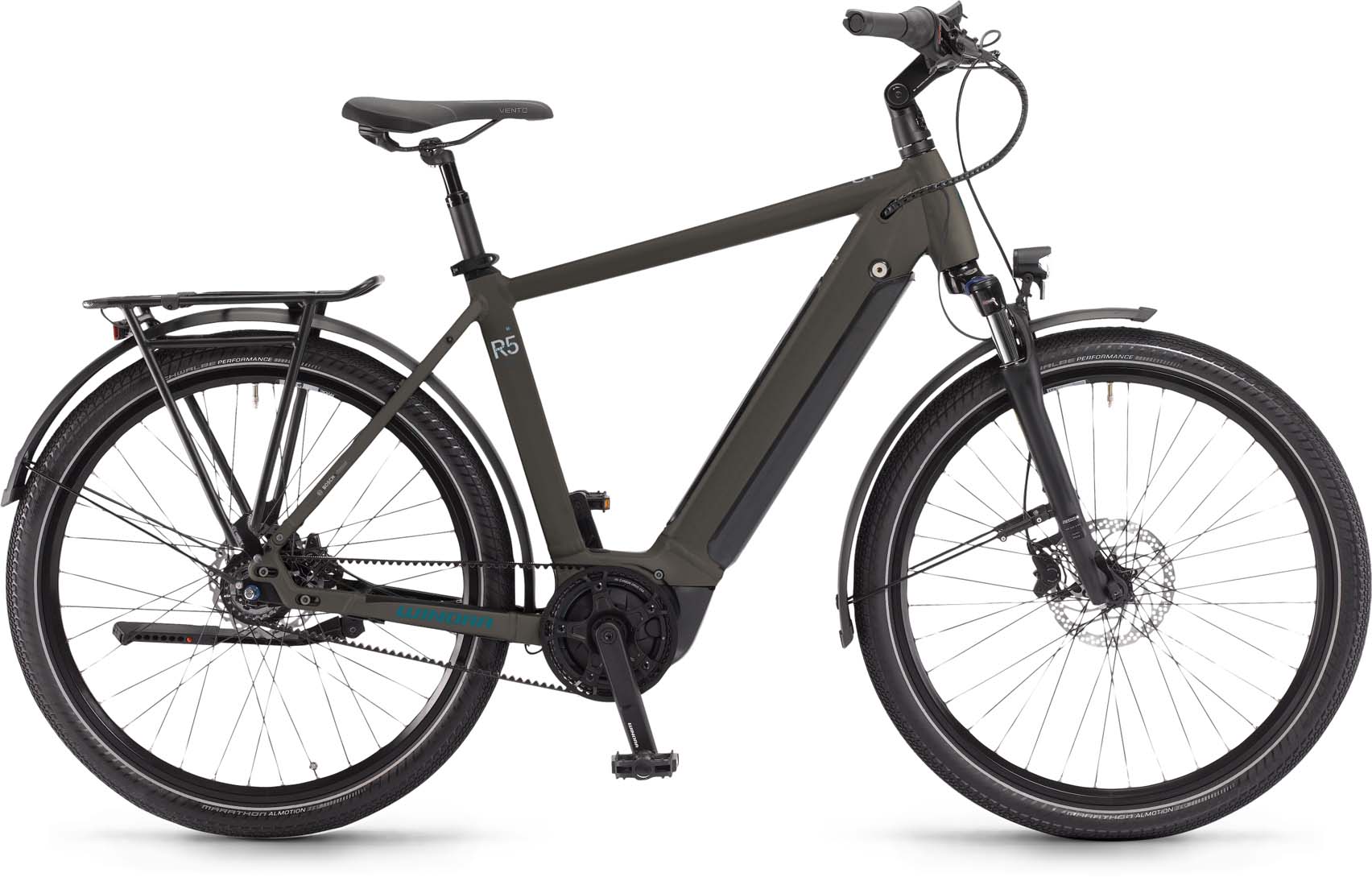 Winora Sinus R5f Peat matt 2024 - E-Bike Trekkingrad Herren