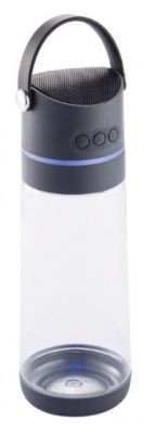 XD Xclusive Trinkflasche mit Lautsprecher & Stimmungslicht, ca. 650 ml - Anthrazit