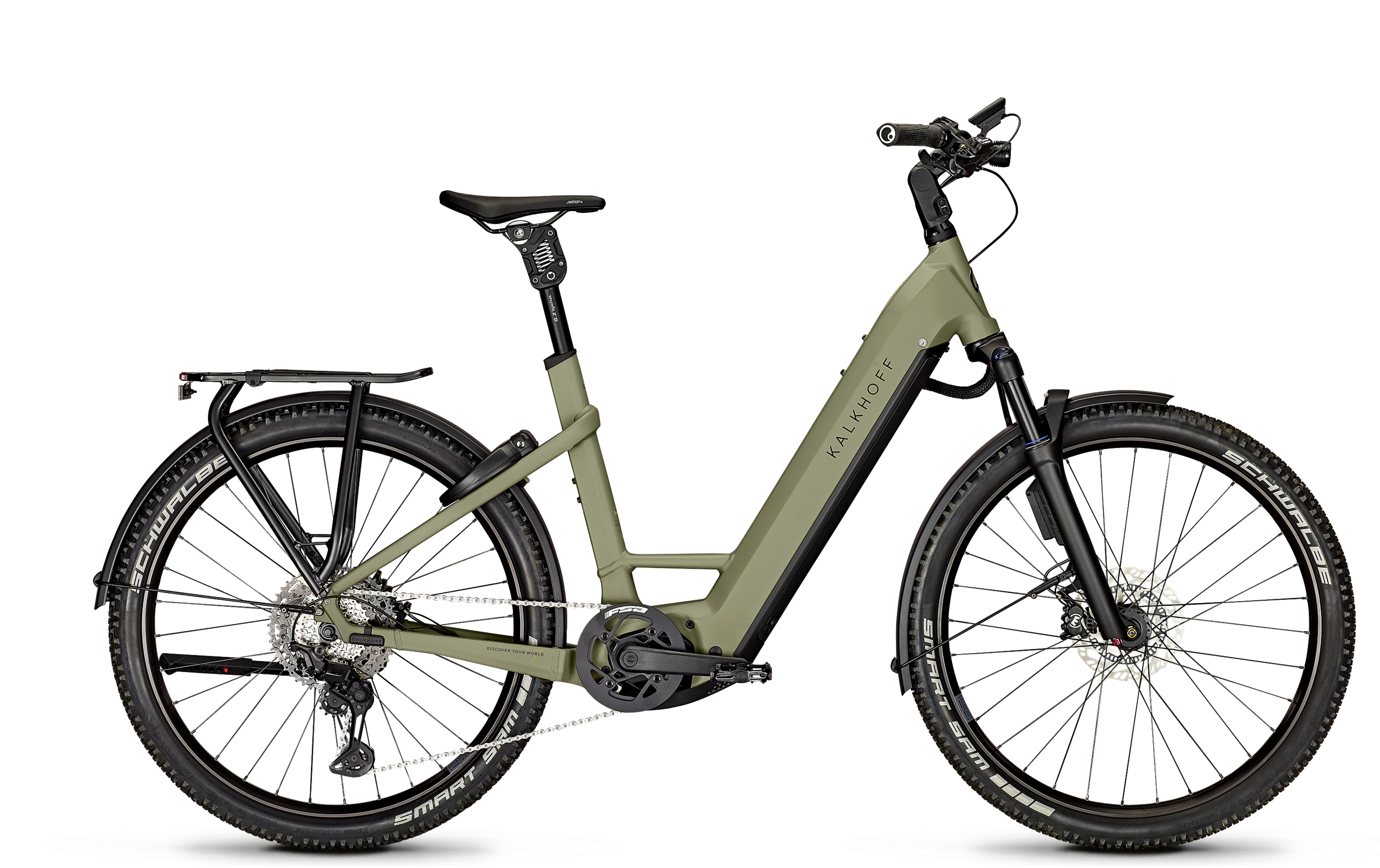 Kalkhoff Entice 7.B Advance+ ABS urbangreen matt 2024 - E-Bike Hardtail Mountainbike Tiefeinsteiger