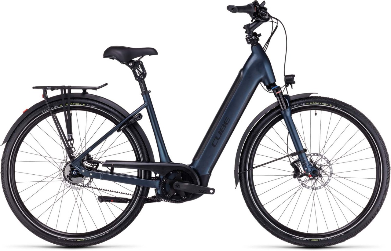 Cube Supreme Hybrid SLT 625 midnight n black 2023 - E-Bike Trekkingrad Tiefeinsteiger