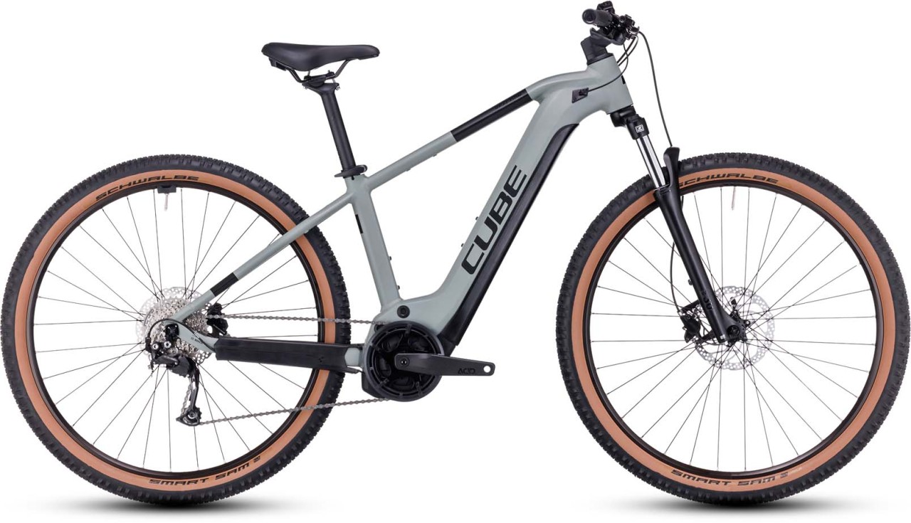 Cube Reaction Hybrid Performance 625 swampgrey n black 2023 - E-Bike Hardtail Mountainbike