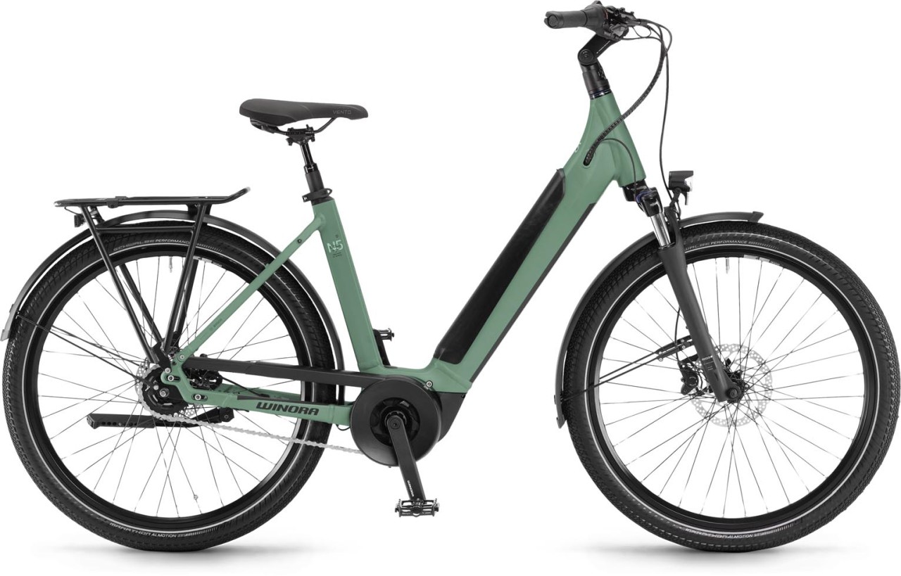 Winora Sinus N5f Defender matt 2024 - E-Bike Trekkingrad Tiefeinsteiger