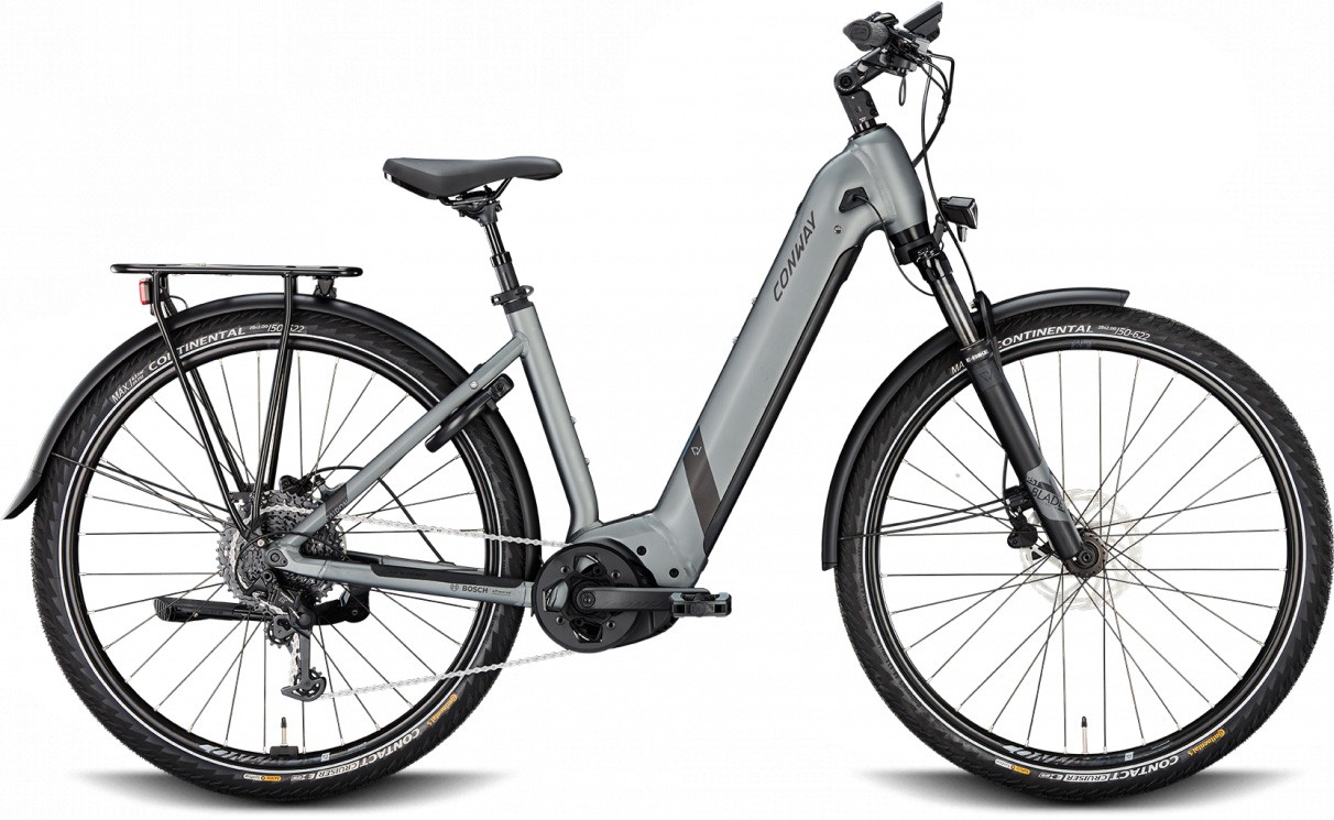 Conway Cairon T 3.0 750Wh shadowgrey metallic matt / black metallic matt 2023 - E-Bike Trekkingrad Tiefeinsteiger