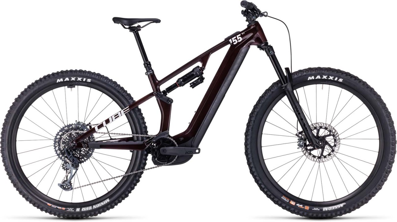 Cube Stereo Hybrid ONE55 C:68X SLX 750 29 liquidred n carbon 2023 - E-Bike Hardtail Mountainbike