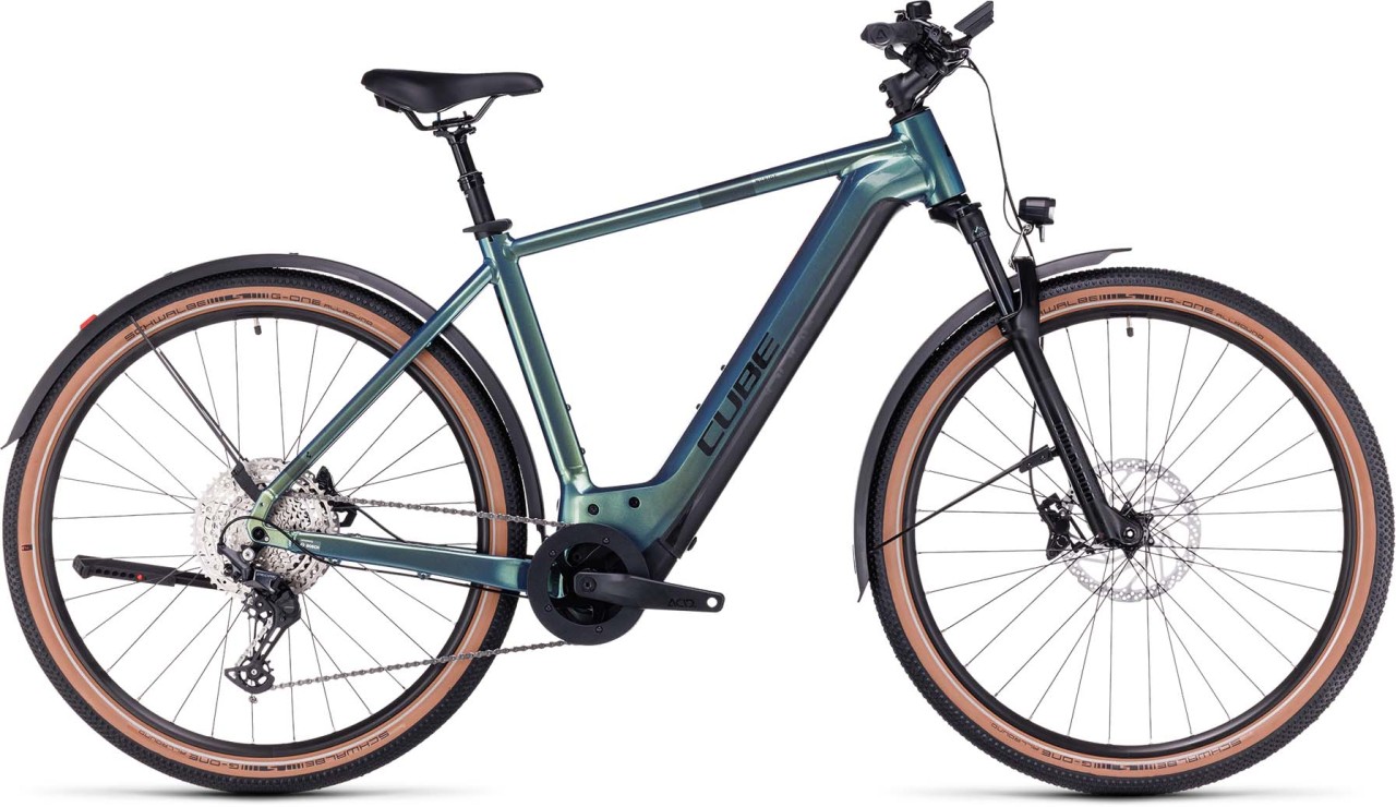 Cube Nuride Hybrid SLX 750 Allroad verde n black 2023 - E-Bike Trekkingrad Herren