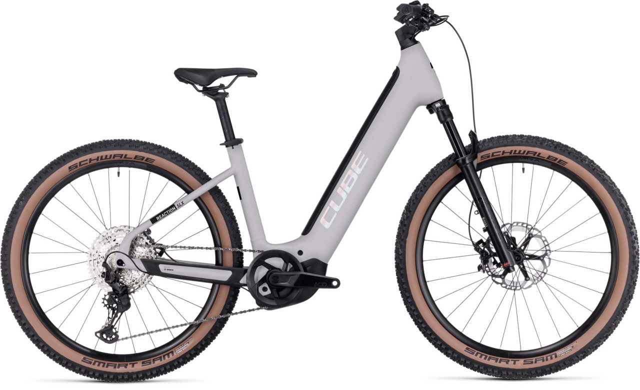 Cube Reaction Hybrid SLX 750 grey n spectral 2023 - E-Bike Hardtail Mountainbike Tiefeinsteiger