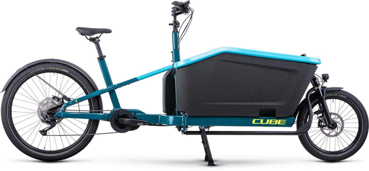Cube Cargo Sport Dual Hybrid 1000 blue n lime 2023 - E-Bike Lastenfahrrad