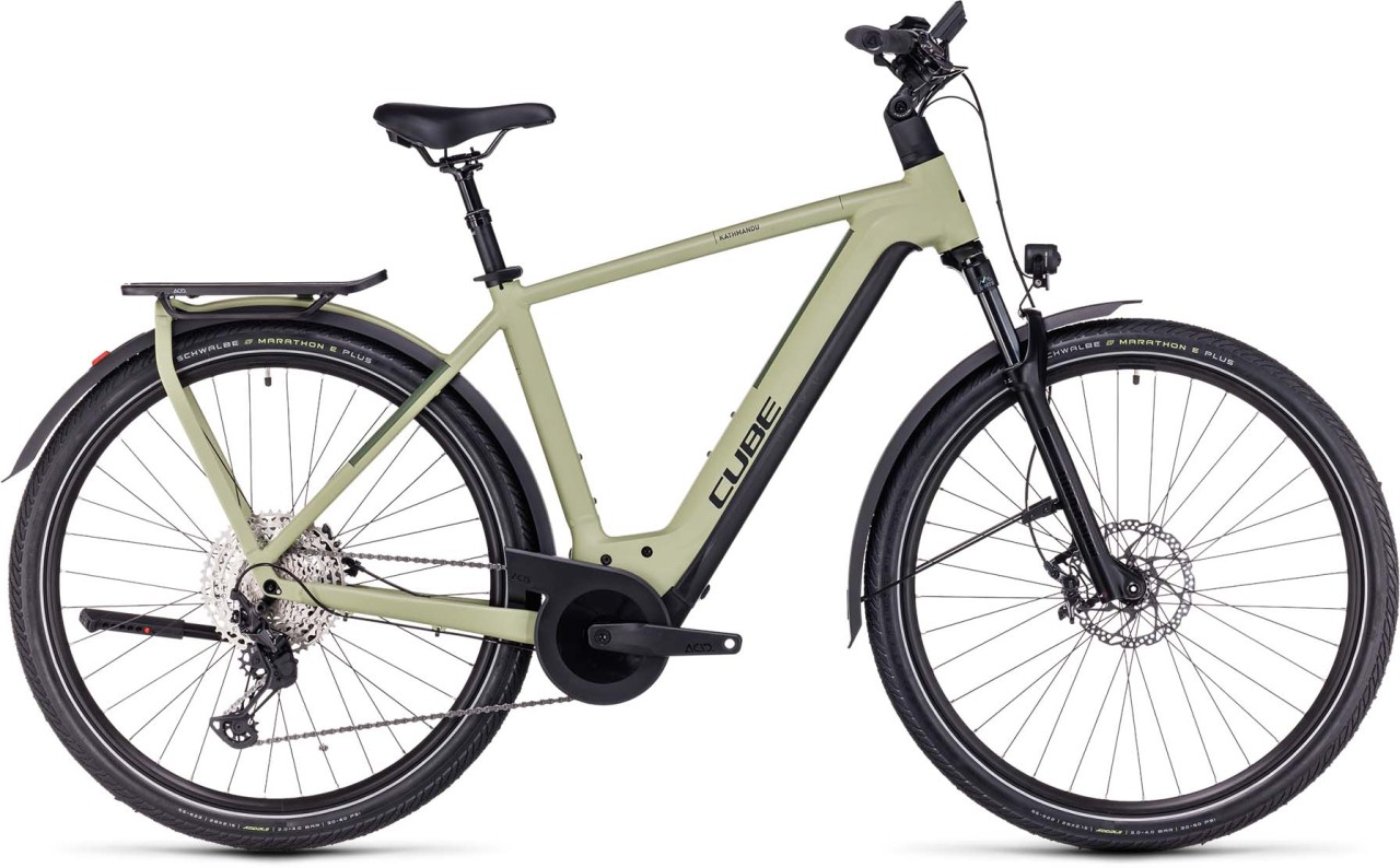 Cube Kathmandu Hybrid SLX 750 green n olive 2023 - E-Bike Trekkingrad Herren