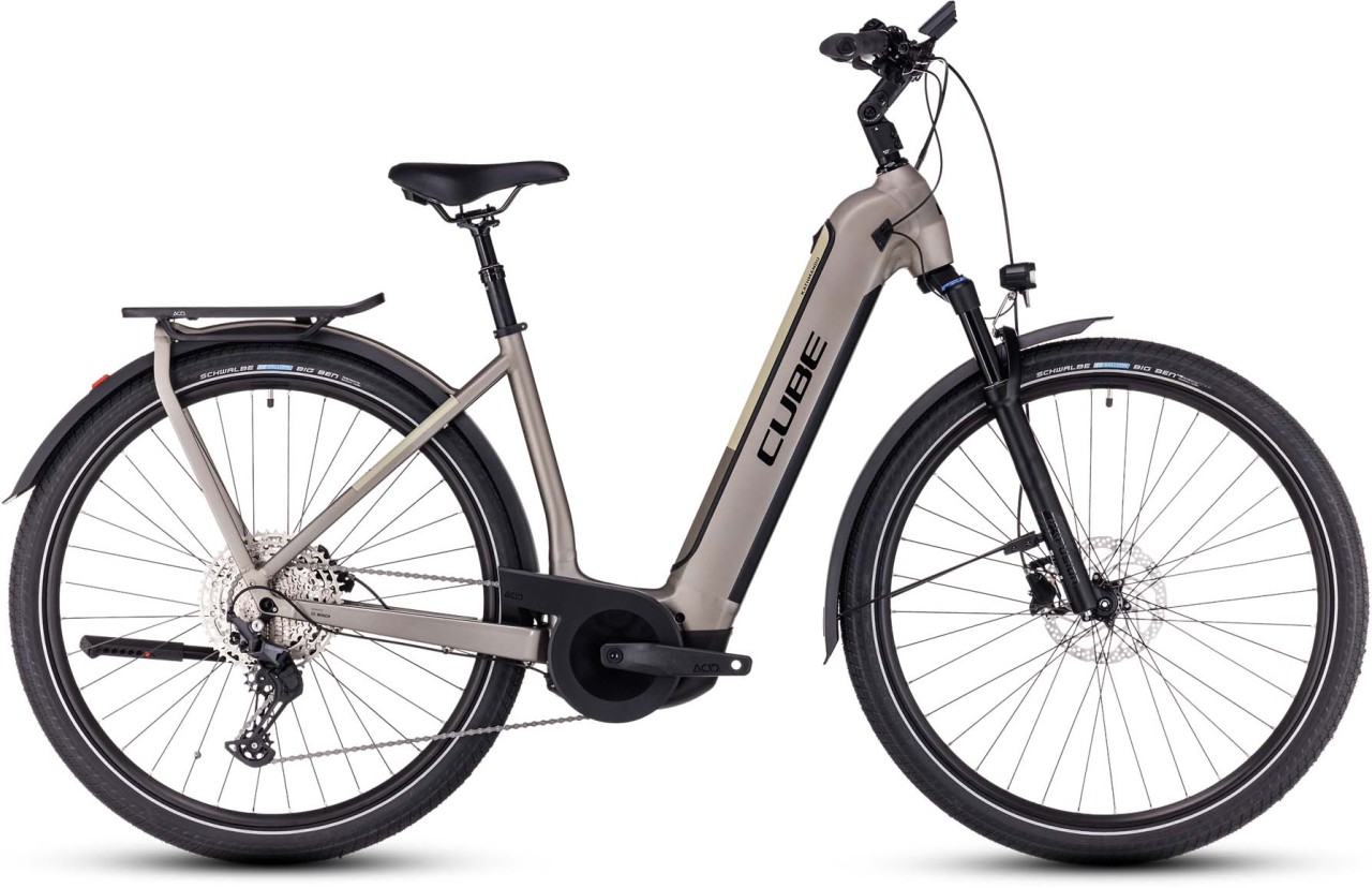 Cube Kathmandu Hybrid Pro 750 flashstone n black 2023 - E-Bike Trekkingrad Tiefeinsteiger