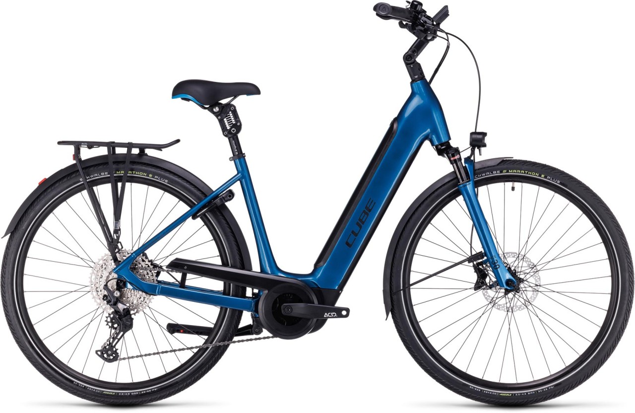 Cube Supreme Sport Hybrid EXC 625 blue n black 2024 - E-Bike Trekkingrad Tiefeinsteiger