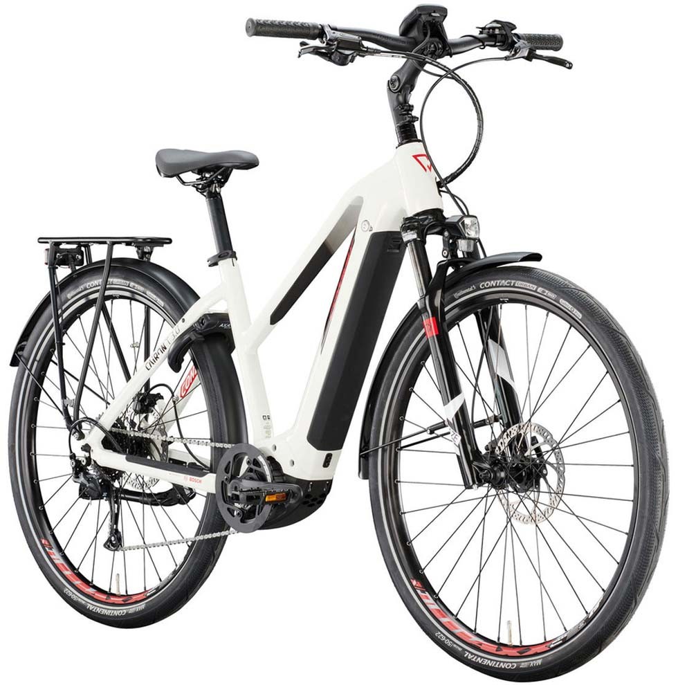 Conway Cairon T 3.0 625 pearl white / black metallic 2022 - E-Bike Trekkingrad Tiefeinsteiger