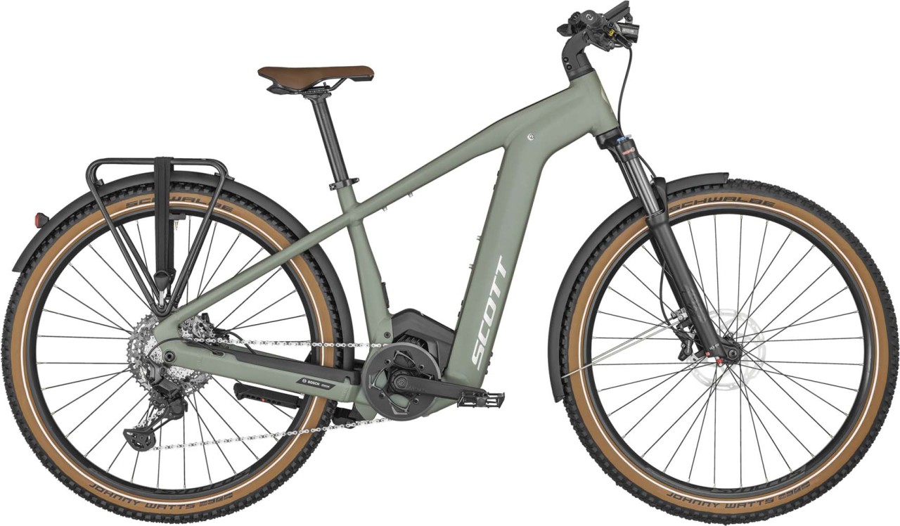 Scott Axis eRIDE 10 Men Highland Green 2023 - E-Bike Hardtail Mountainbike Trekkingrad