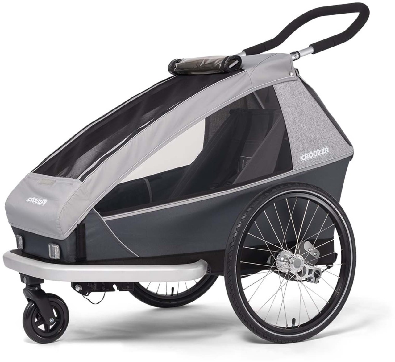 Croozer Kid Keeke 1 Stone grey - Einsitzer