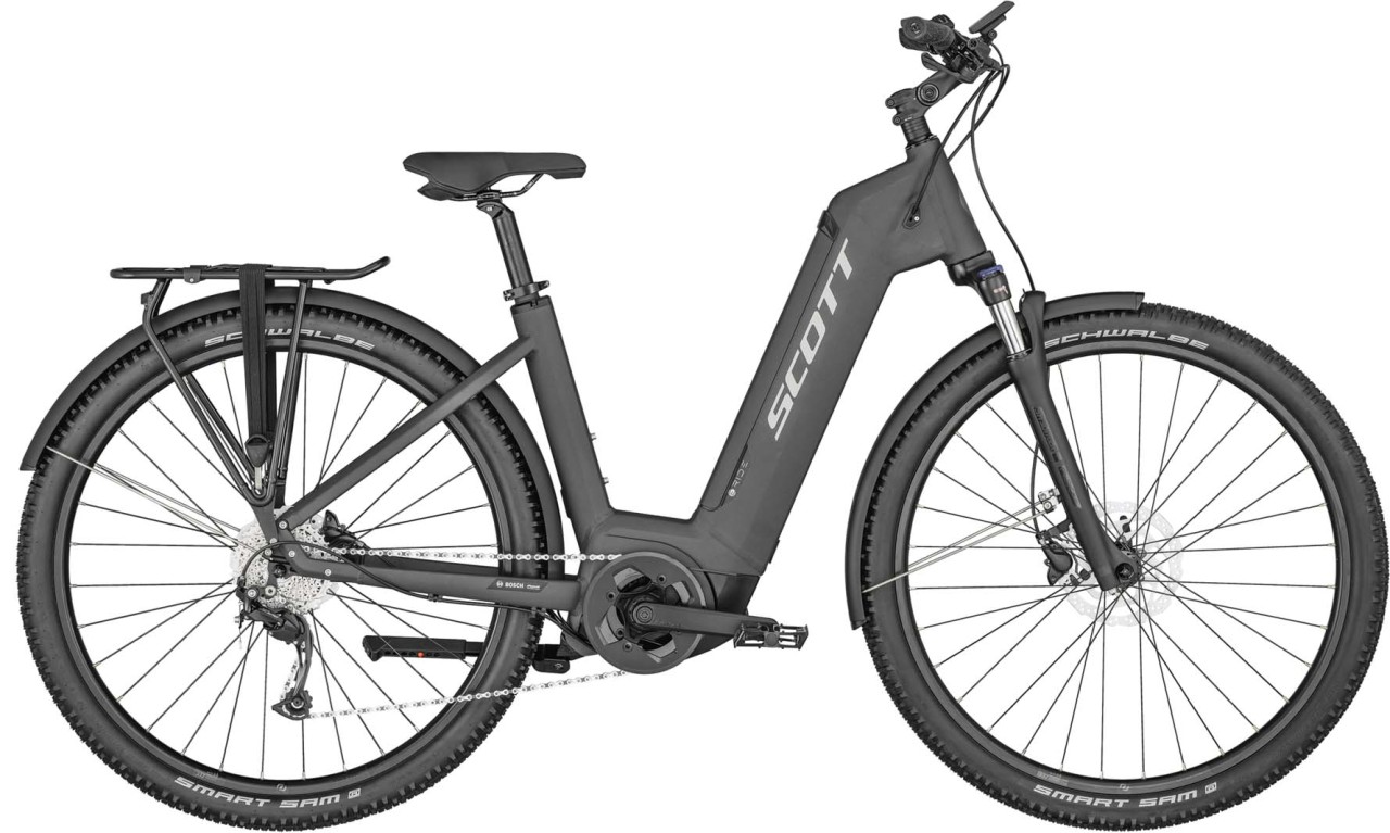 Scott Sub Cross eRIDE 20 Unisex EQ Dark Anodized Grey 2023 - E-Bike Crossrad Tiefeinsteiger