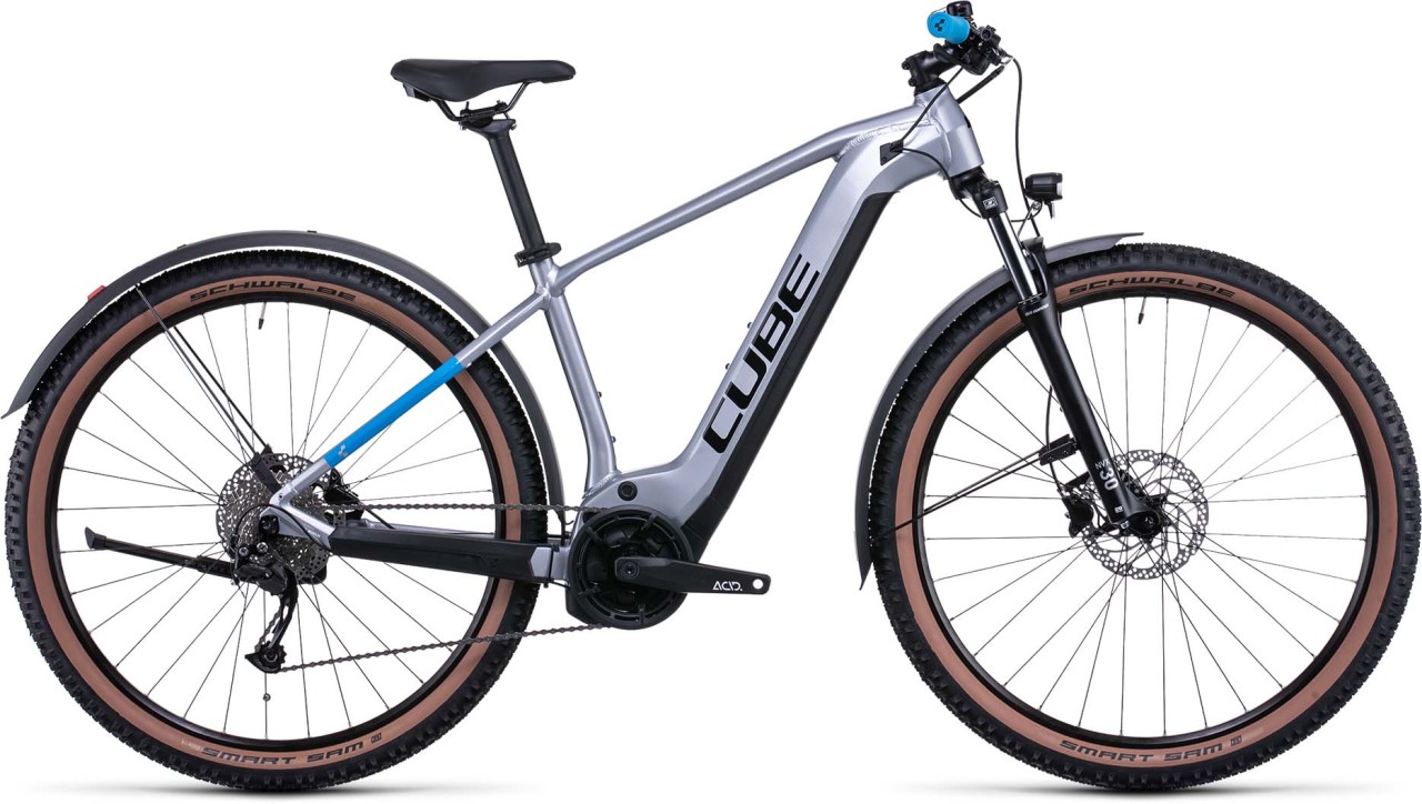 Cube Reaction Hybrid Performance 500 Allroad polarsilver n blue 2022 - E-Bike Hardtail Mountainbike