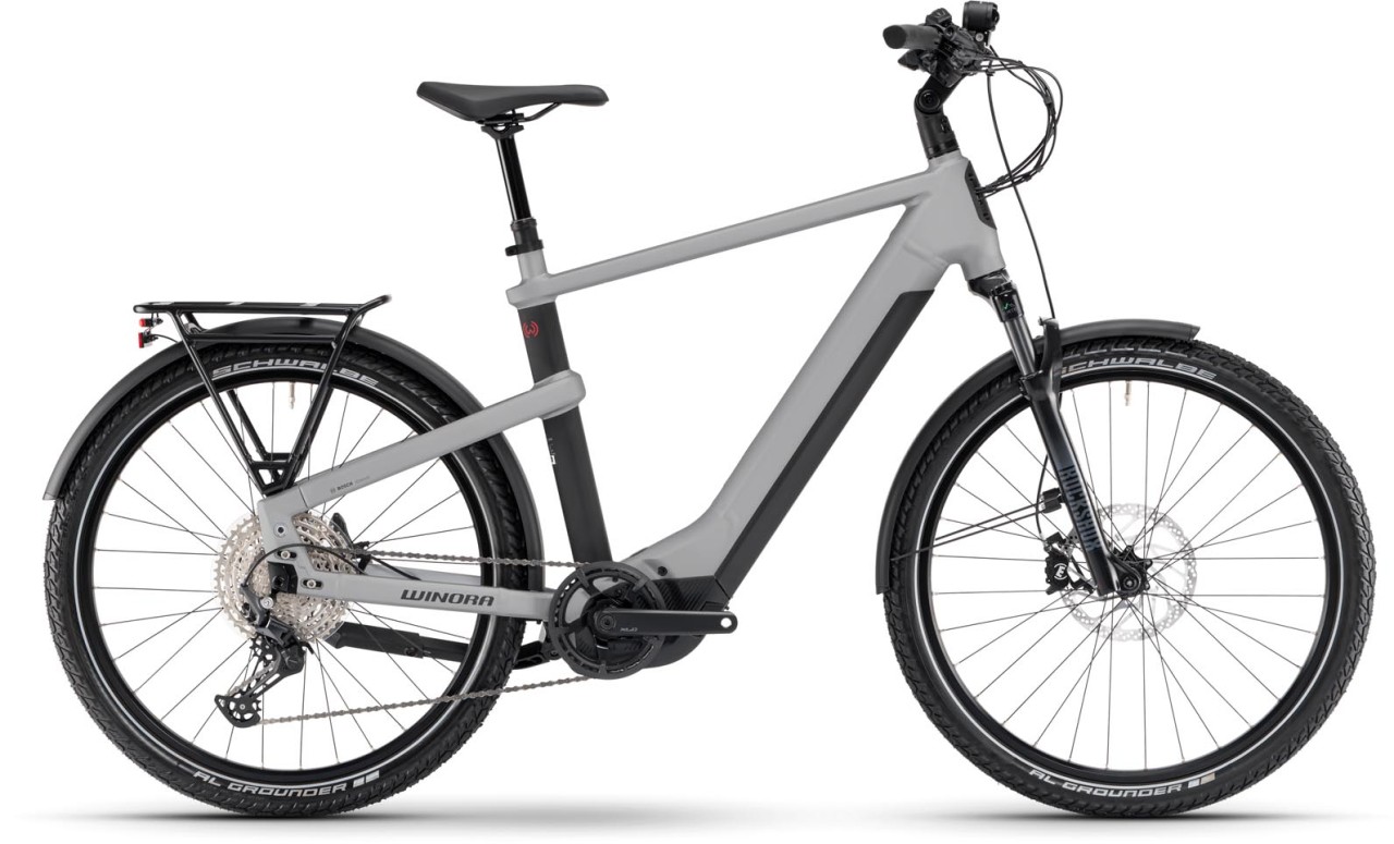 Winora Yakun X12 touring green gloss 2024 - E-Bike Trekkingrad Herren