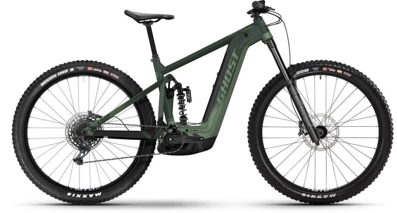 Ghost E-Riot EN Universal dark green / metallic green 2023 - E-Bike Fully Mountainbike