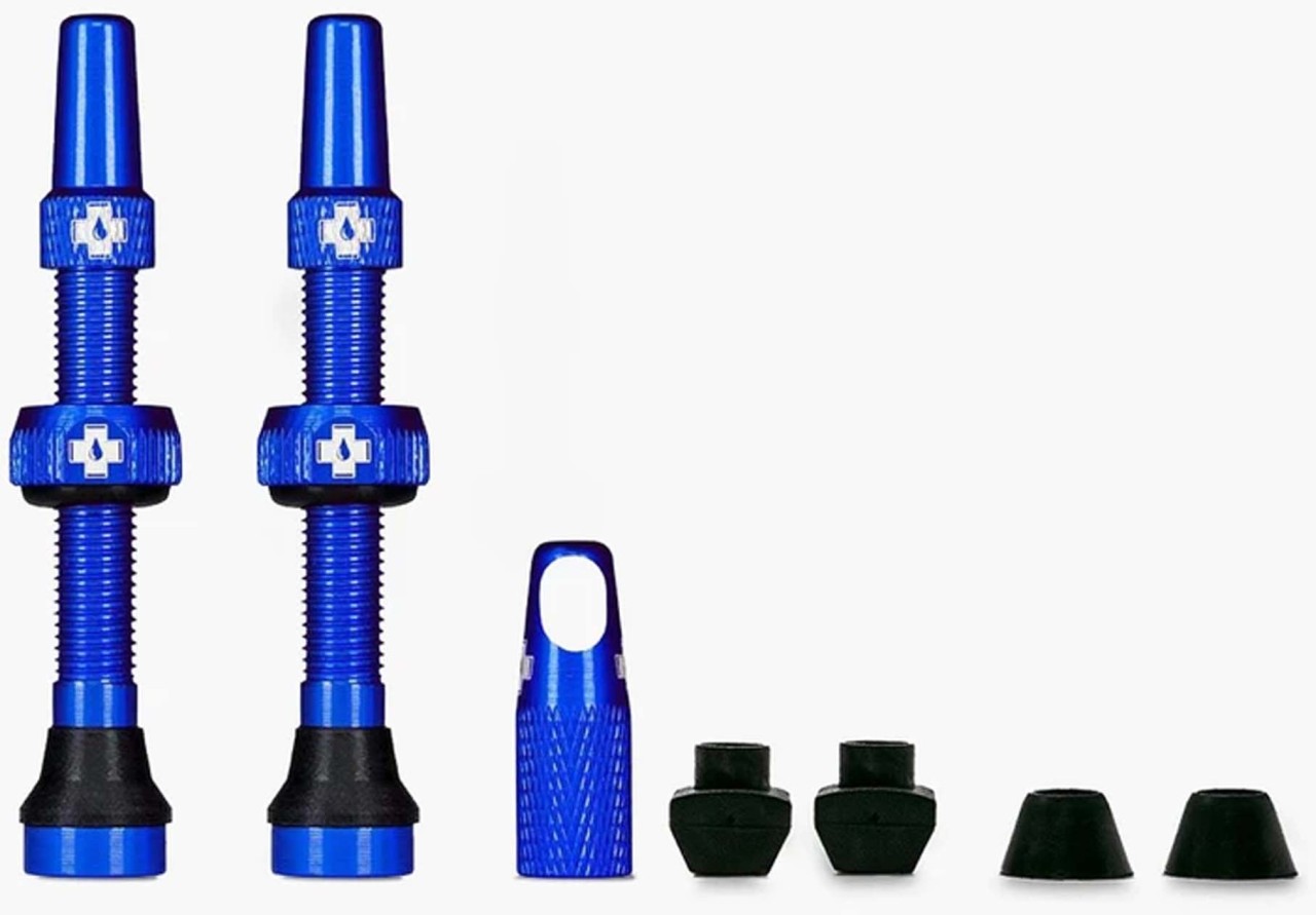 Muc-Off Tubeless Valve Kit Universal für MTB & Road blau 60 mm