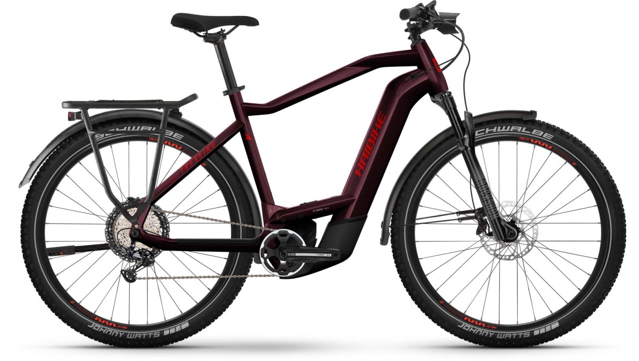 Haibike Trekking 11 tuscan/neon red gloss 2023 - E-Bike Trekkingrad Herren