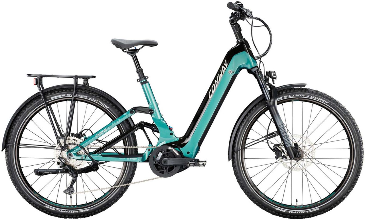 Conway Cairon SUV FS 5.7 625 moos metallic / platin matt 2022 - E-Bike Fully Mountainbike Tiefeinsteiger