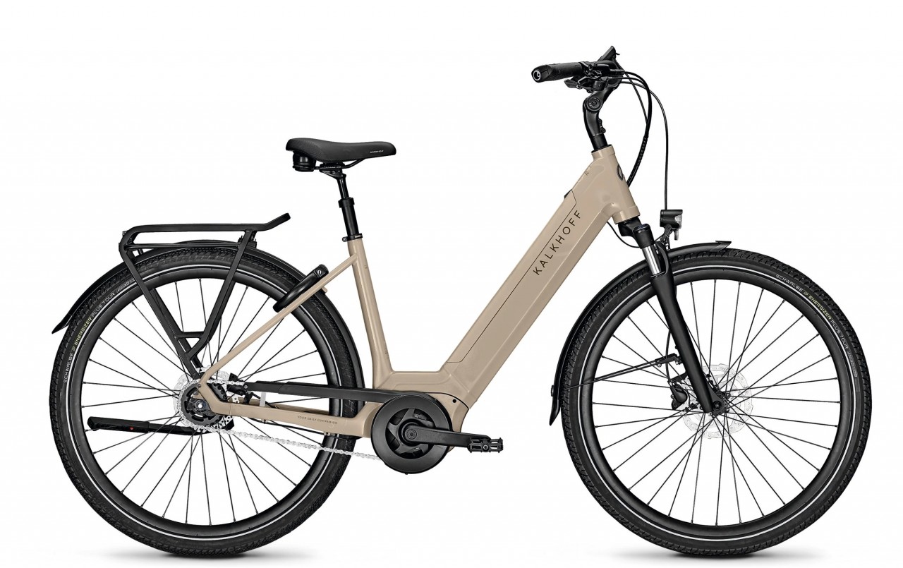 Kalkhoff Image 3.B Advance RT milkbrown glossy 2023 - E-Bike Trekkingrad Tiefeinsteiger