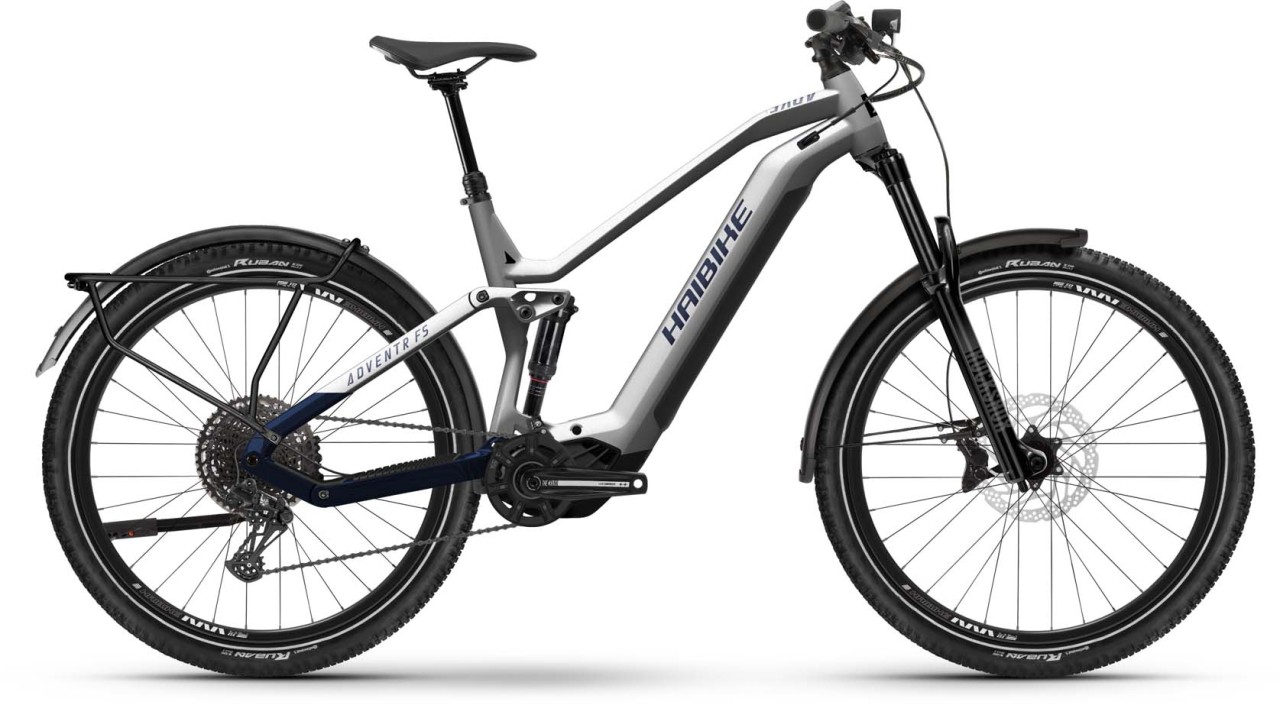 Haibike Adventr FS 9 silver/dark blue matt 2023 - E-Bike Fully Mountainbike