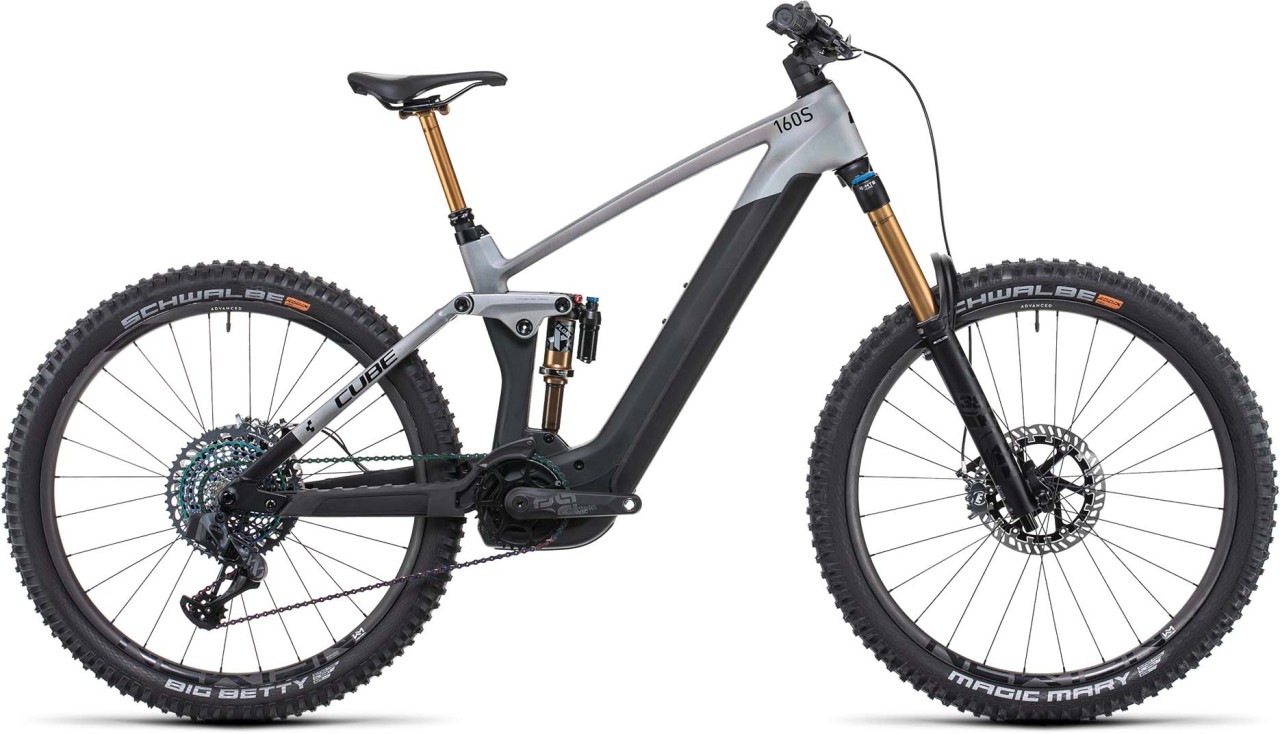 Cube Stereo Hybrid 160 HPC SLT 750 27.5 prizmsilver n carbon 2022 - E-Bike Fully Mountainbike