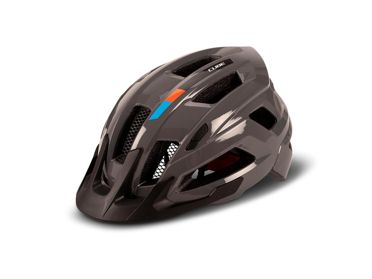 Cube Helm STEEP X Actionteam glossy grey´n´orange