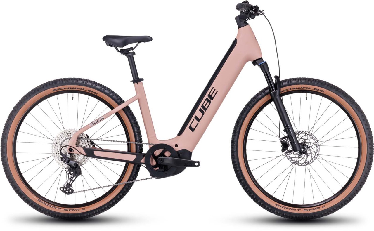 Cube Reaction Hybrid Pro 625 blushrose n silver 2023 - E-Bike Hardtail Mountainbike Tiefeinsteiger