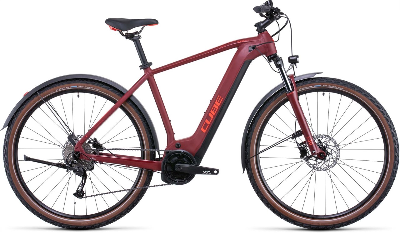 Cube Nuride Hybrid Performance 500 Allroad darkred n red 2022 - E-Bike Hardtail Mountainbike