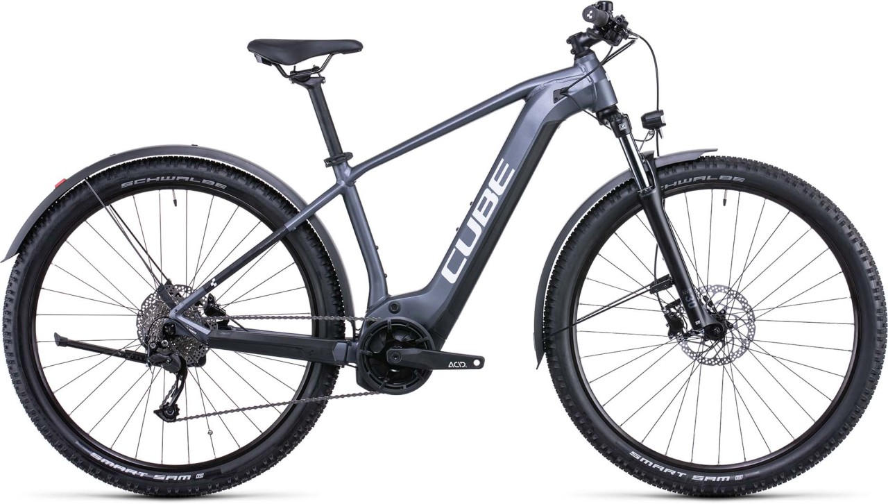 Cube Reaction Hybrid Performance 625 Allroad metallicgrey n white 2022 - E-Bike Hardtail Mountainbike