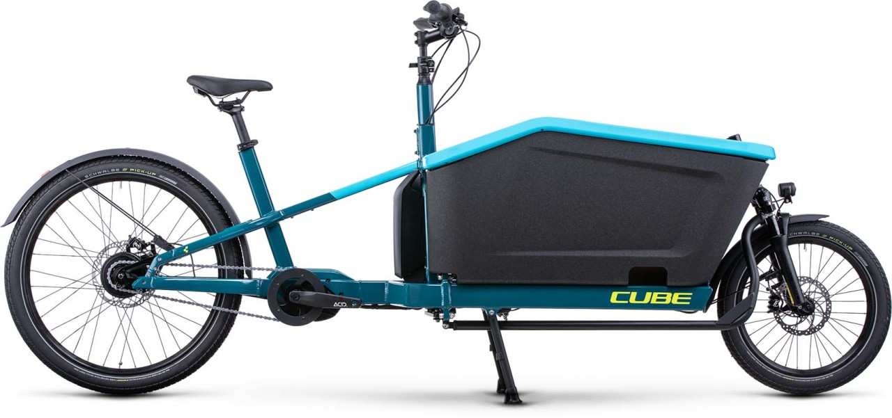 Cube Cargo Hybrid 500 blue n lime 2023 - E-Bike Lastenfahrrad