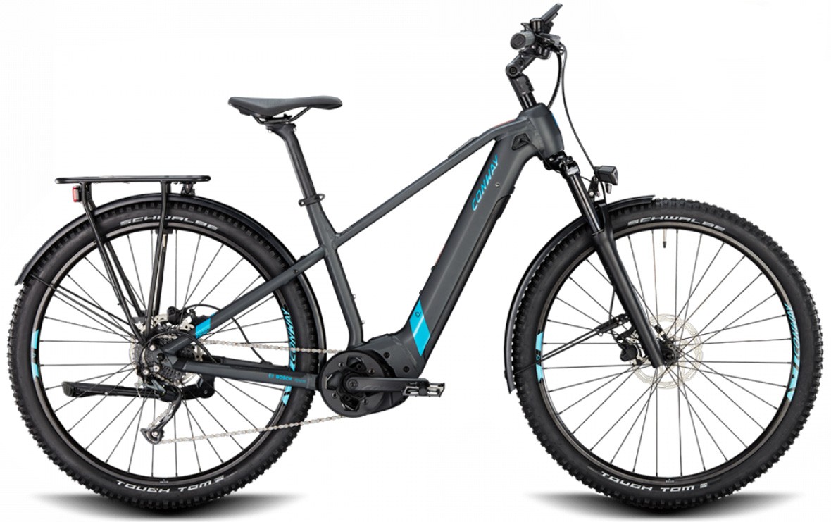 Conway Cairon C 2.0 625Wh black metallic matt / turquoise metallic 2023 - E-Bike Hardtail Mountainbike