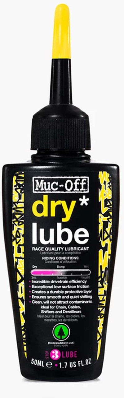 Muc-Off Dry Lube Flasche Kettenschmiermittel für trockene Bedingungen 50 ml