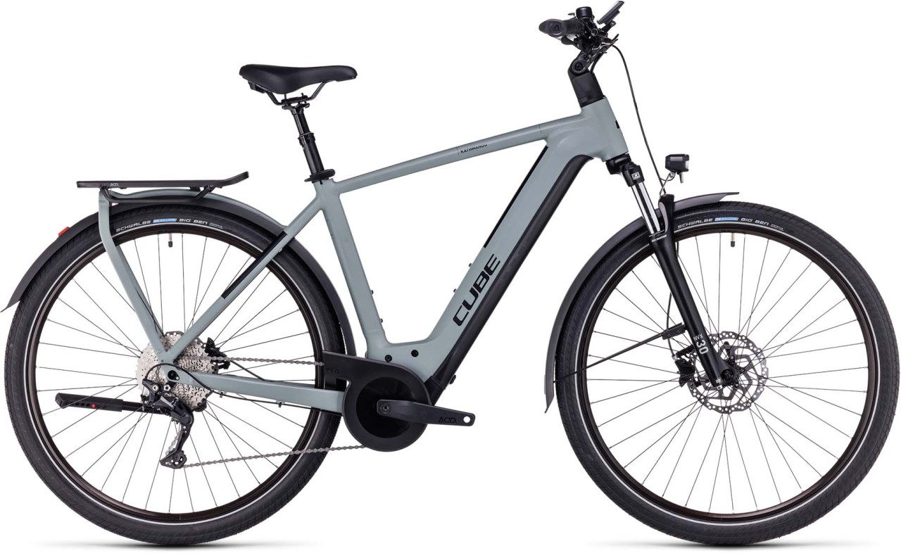 Cube Kathmandu Hybrid ONE 750 swampgrey n black 2023 - E-Bike Trekkingrad Herren