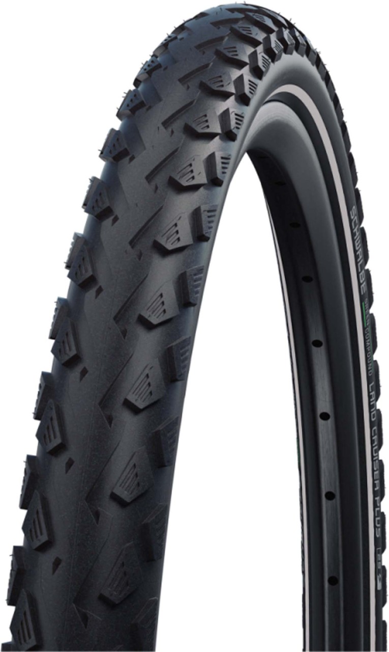 Schwalbe Reifen Land Cruiser Plus ETRTO 55-622 28x2.15 Zoll, Black-Reflex