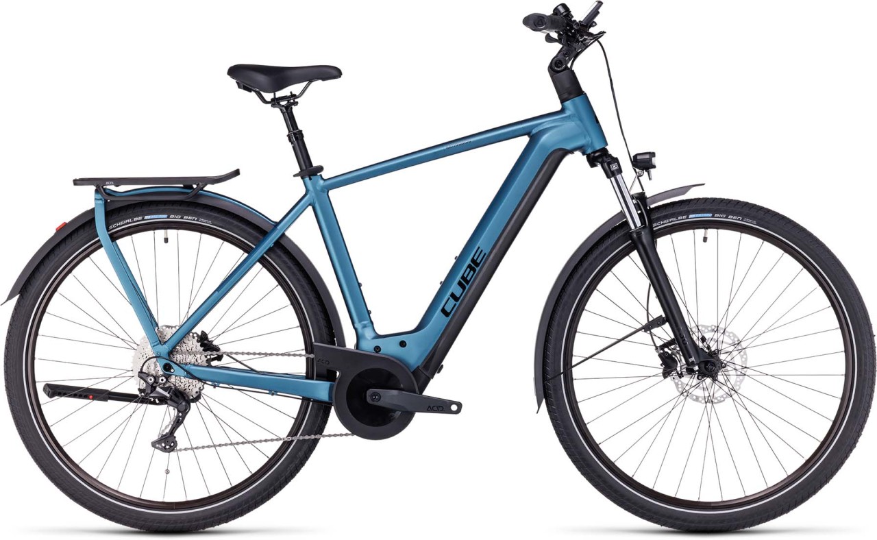 Cube Kathmandu Hybrid ONE 750 blue n black 2023 - E-Bike Trekkingrad Herren