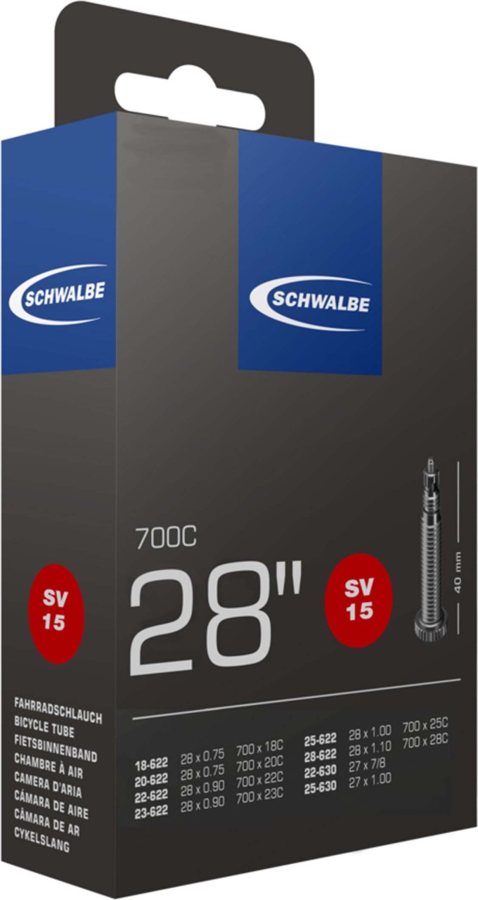 Schwalbe Schlauch Nr. 15 SV 28" 40 mm18/28-622/630