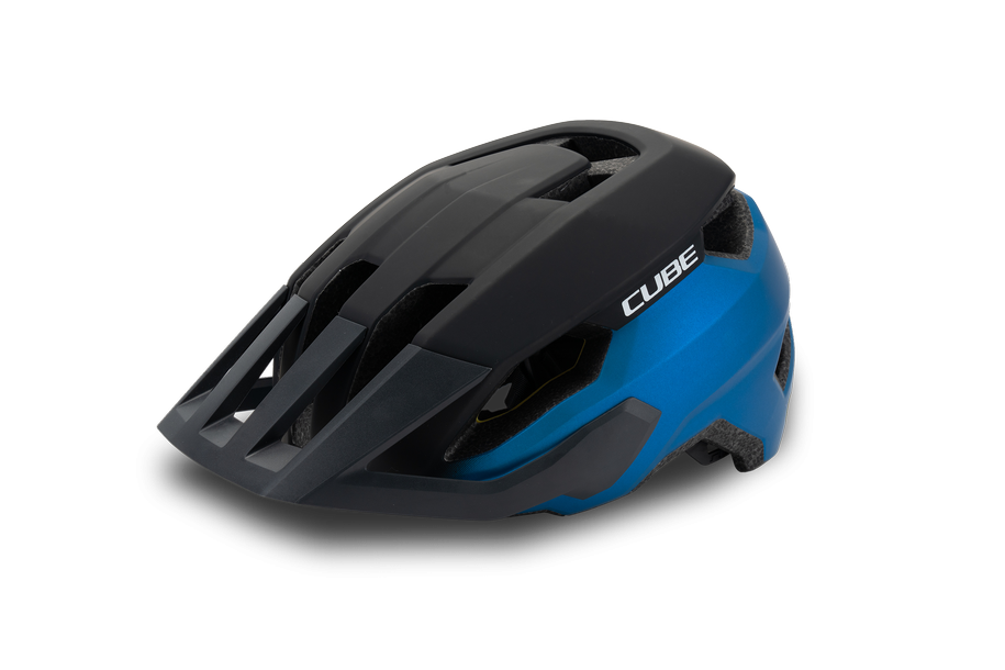 CUBE Helm STRAY X Actionteam - blue n grey