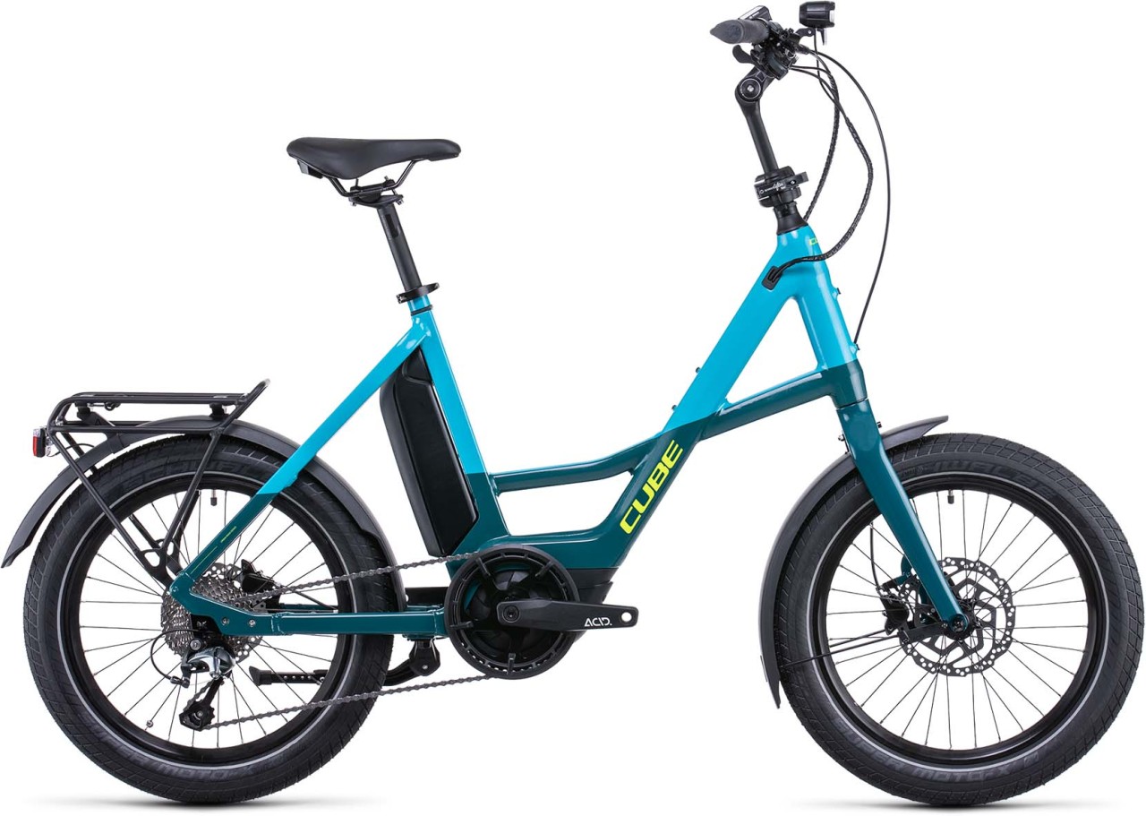 Cube Compact Sport Hybrid 500 blue n lime 2022 - E-Bike Kompaktrad