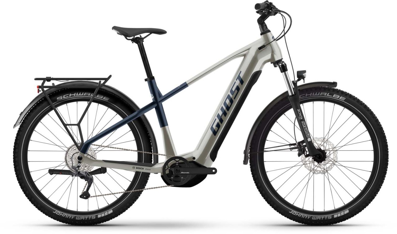 Ghost E-Teru Universal EQ pearl warm grey / pearl dark blue 2023 - E-Bike Hardtail Mountainbike