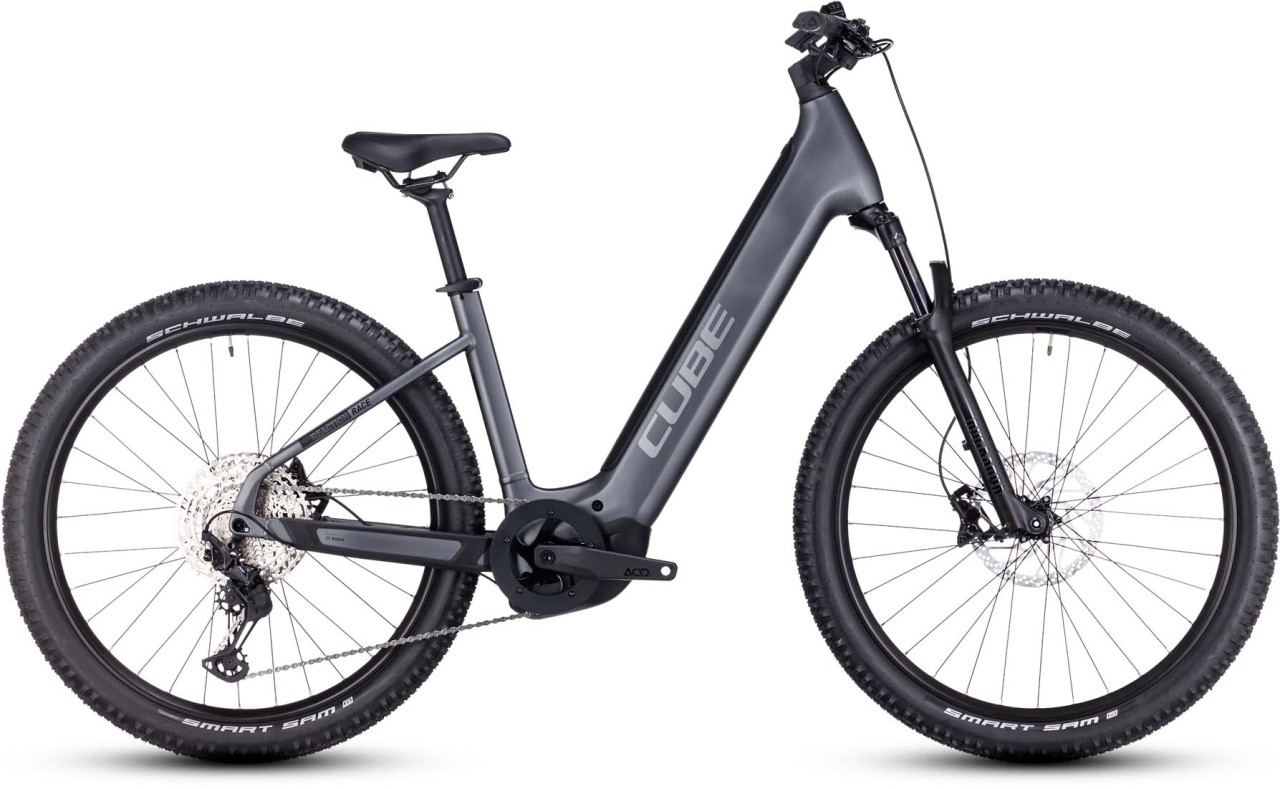 Cube Reaction Hybrid Race 625 grey n metal 2023 - E-Bike Hardtail Mountainbike Tiefeinsteiger