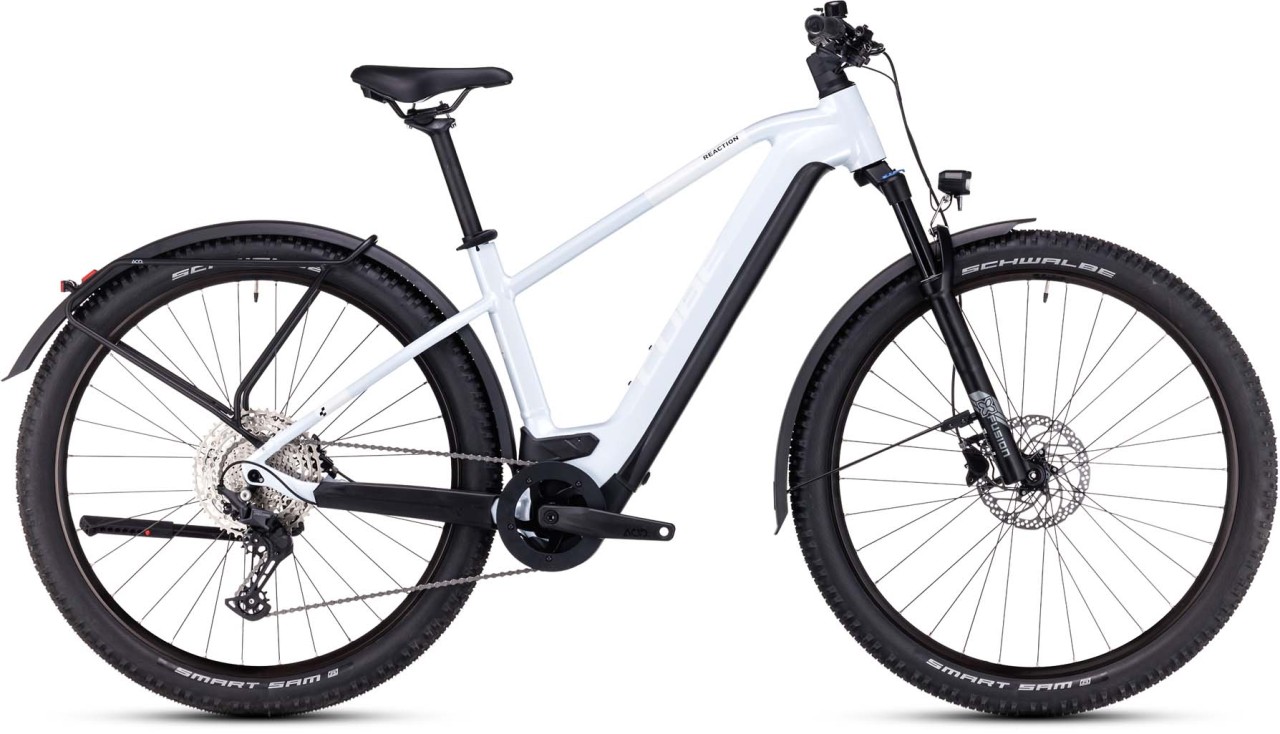 Cube Reaction Hybrid Pro 625 Allroad flashwhite n black 2023 - E-Bike Hardtail Mountainbike