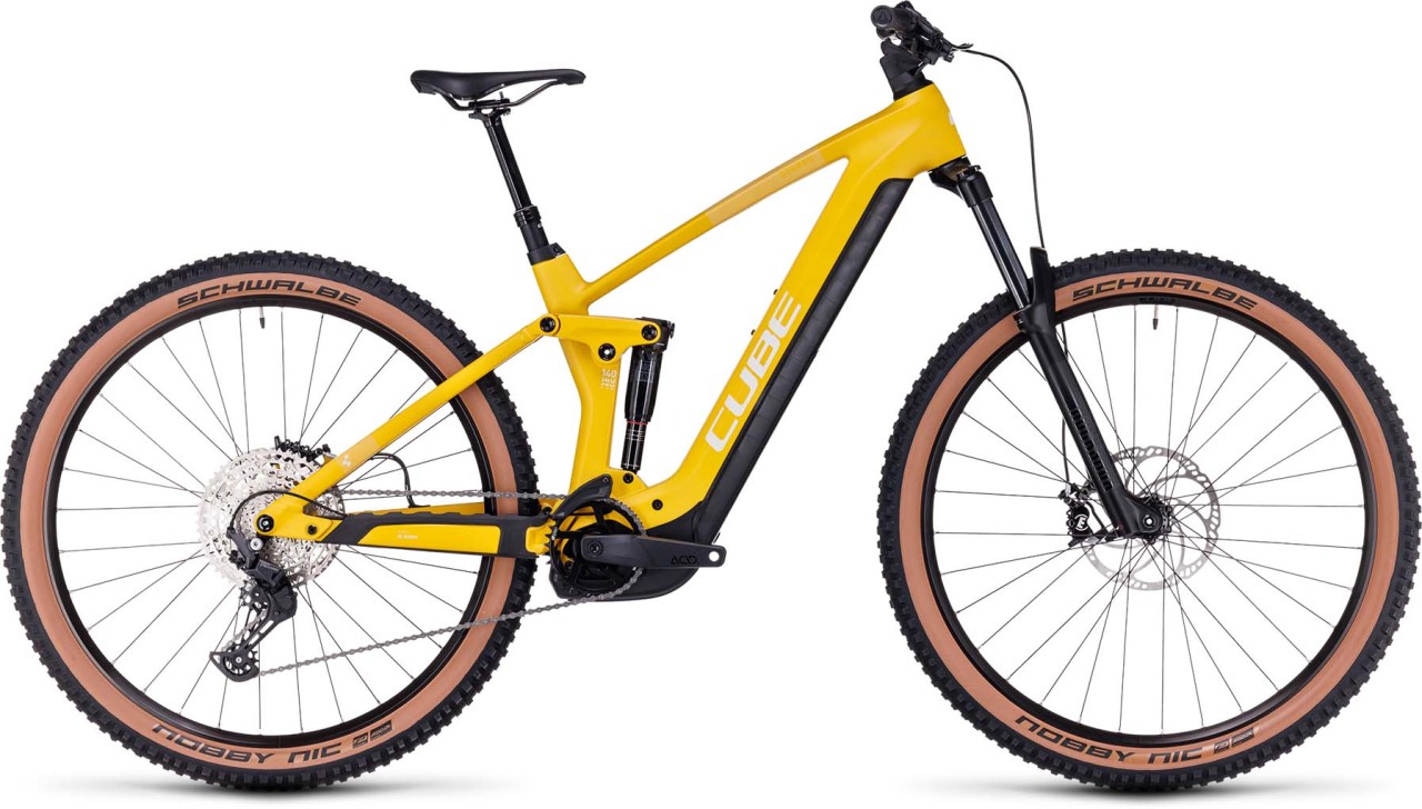 Cube Stereo Hybrid 140 HPC Pro 750 vivid n sun 2023 - E-Bike Fully Mountainbike